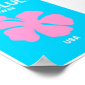 Poster Mini-affiche - Honolulu Hawaii (Coin)