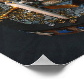 Poster Mini-affiche MD White Dragon 11 po x 14 po (Coin)