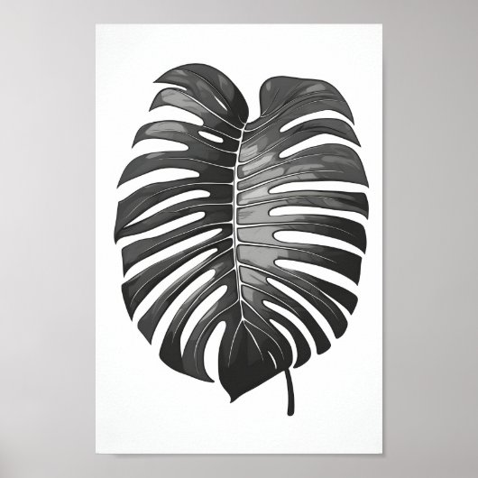 Poster Mini, belle monstère monochrome albo (Devant)