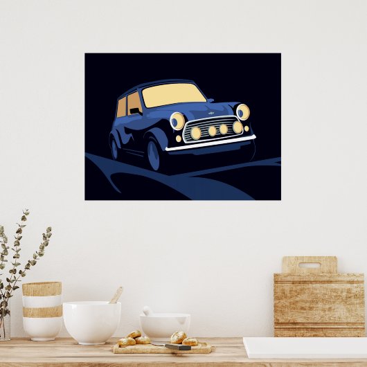 Poster Mini bleu (Cuisine)