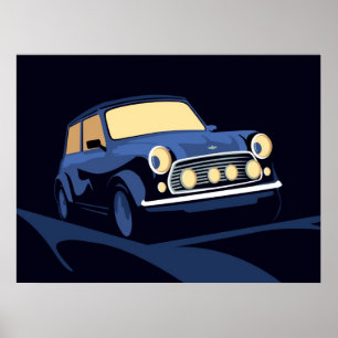 Poster Mini bleu