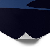 Poster Mini bleu (Coin)