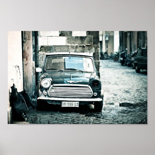 Poster Mini britannique classique à Rome (Devant)