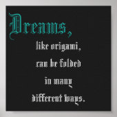 Poster Mini citation Origami (Devant)