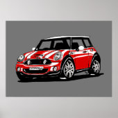 Poster Mini Cooper S R56 Conception automobile/voiture Ic (Devant)