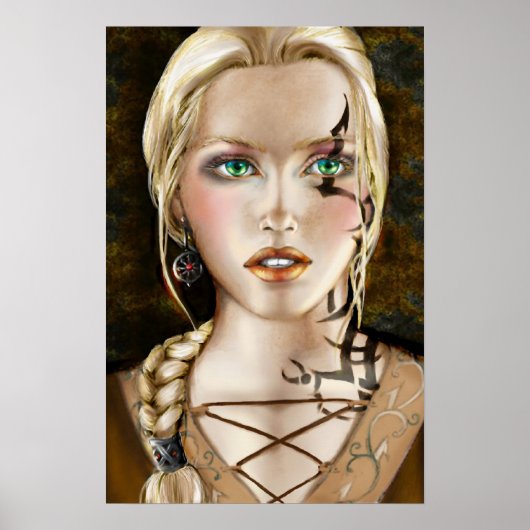 Poster Mini fille tatouée (Devant)