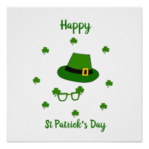 Poster Mini Mignonne Bonne St Patrick Joyeuse Journée