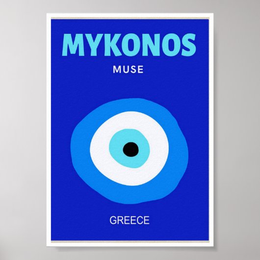 Poster Mini - Mykonos Muse Grèce (Devant)