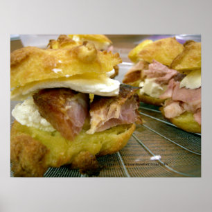 Poster Mini sandwichs jambon-fromage