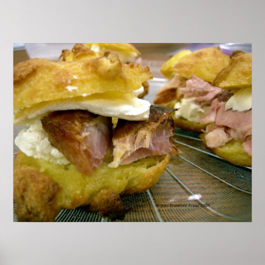 Poster Mini sandwichs jambon-fromage (Devant)