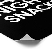 Poster Mini-snack nocturne signe mariage (Coin)