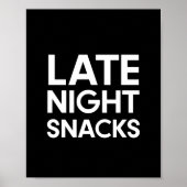 Poster Mini-snack nocturne signe mariage (Devant)