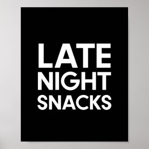 Poster Mini-snack nocturne signe mariage