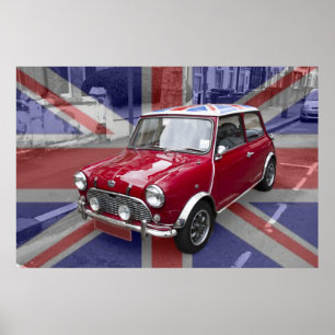 Poster Mini voiture classique britannique