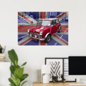 Poster Mini voiture classique britannique (Bureau à domicile)