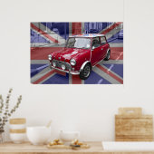 Poster Mini voiture classique britannique (Cuisine)