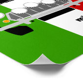 Poster Mini voiture classique d'origine art minimaliste (Coin)