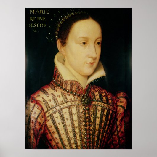 Poster Miniature de Mary Queen of Scots, vers 1560 (Devant)