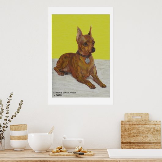 Poster Miniature de Pinscher (Cuisine)