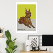 Poster Miniature de Pinscher (Bureau à domicile)