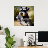 Poster Miniature de Schnauzer Dog (Bureau à domicile)