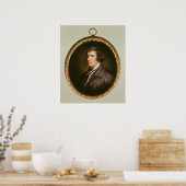 Poster Miniature d'Edmund Burke, 1795 (Cuisine)