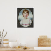 Poster Miniature d'une jeune fille (Cuisine)