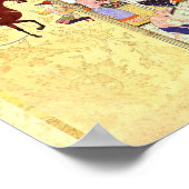 Poster Miniature persane : Le Dervish dans le Hammam (Coin)