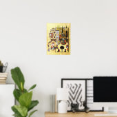 Poster Miniature persane : Salomon et Bilqis ont un Conve (Bureau à domicile)