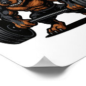 Poster Miniature Pinscher Weightlifting Bodybuilder Worko (Coin)