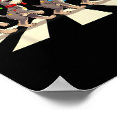 Poster Miniature Schnauzer Dog Crossing Road Noël (Coin)