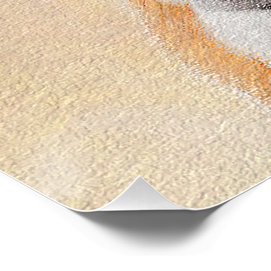 Poster Miniature Taureau Terrier Peinture - Joli Original (Coin)