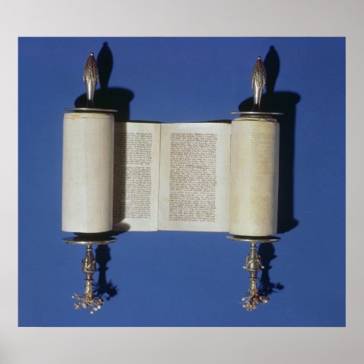 Poster Miniature Torah Scroll, 1765 (Devant)