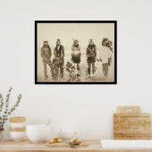 Poster Miniconjou Danseuses indiennes d'herbe SD 1890 (Cuisine)