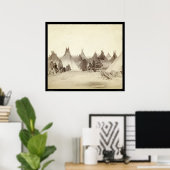 Poster Miniconjou Indian Tipi Camp SD 1891 (Bureau à domicile)