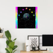 Poster Minicposter d'espace couleur (Bureau à domicile)