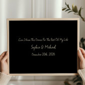Poster Minimal Anniversary Gift Custom Wedding Name Print