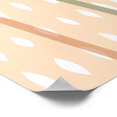 Poster minimal Arc Abstrait Boho Tones Terrestres (Coin)