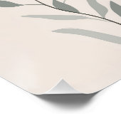 Poster Minimal Botanical Wall Art – Soft Wildflower (Coin)