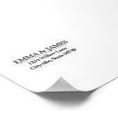 Poster Minimal Elegant Wedding Welcome Sign – Ivory Marbl (Coin)