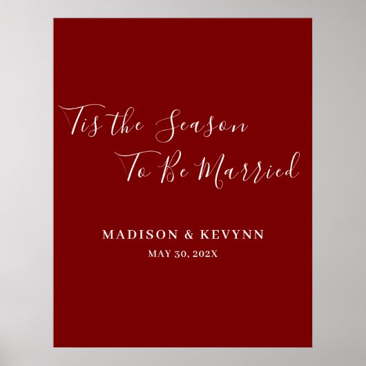 Poster Minimal et chic | MARIAGE (Devant)