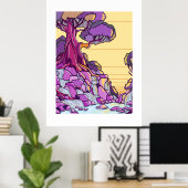 Poster Minimal Landscape Art Print (Bureau à domicile)