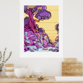 Poster Minimal Landscape Art Print (Cuisine)