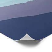 Poster Minimal Misty Mountain Wall Art Print (Coin)