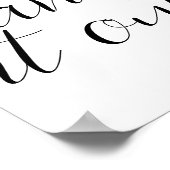 Poster Minimal Moderne Quand En Doute Danse Il Extrait Ci (Coin)