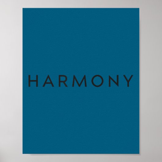 Poster Minimal Motivational Quote Harmony Insration  (Devant)