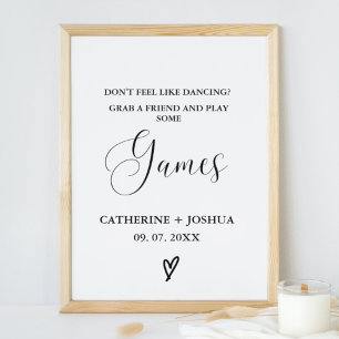 Poster Minimal Ne pas avoir envie de danser jouer un sign