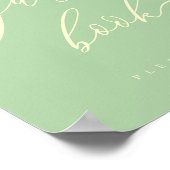 Poster Minimal Pistachio & Cream Party Celebration Guest (Coin)