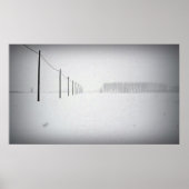 Poster minimal sur la neige (Devant)