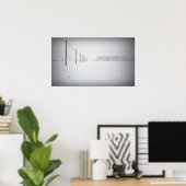 Poster minimal sur la neige (Bureau à domicile)